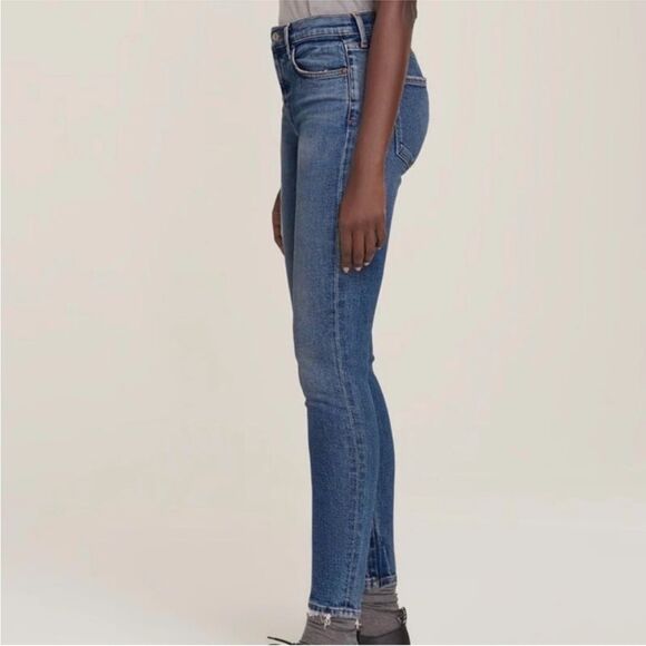 Agolde Sophie Mid Rise Blue Jeans - Picture 2 of 7